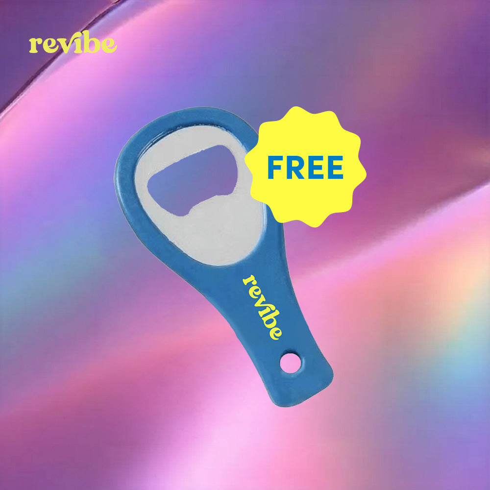 Revibe Blue Mini Glass Bottle Opener - 1-Piece (Compact Bottle Opening Tool, GWP)