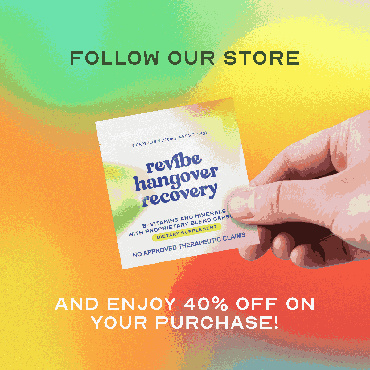 Revibe Anti Hangover & Recovery Pills - Box of 5 (Party & Liver Shield, Natural Alcohol Defense)