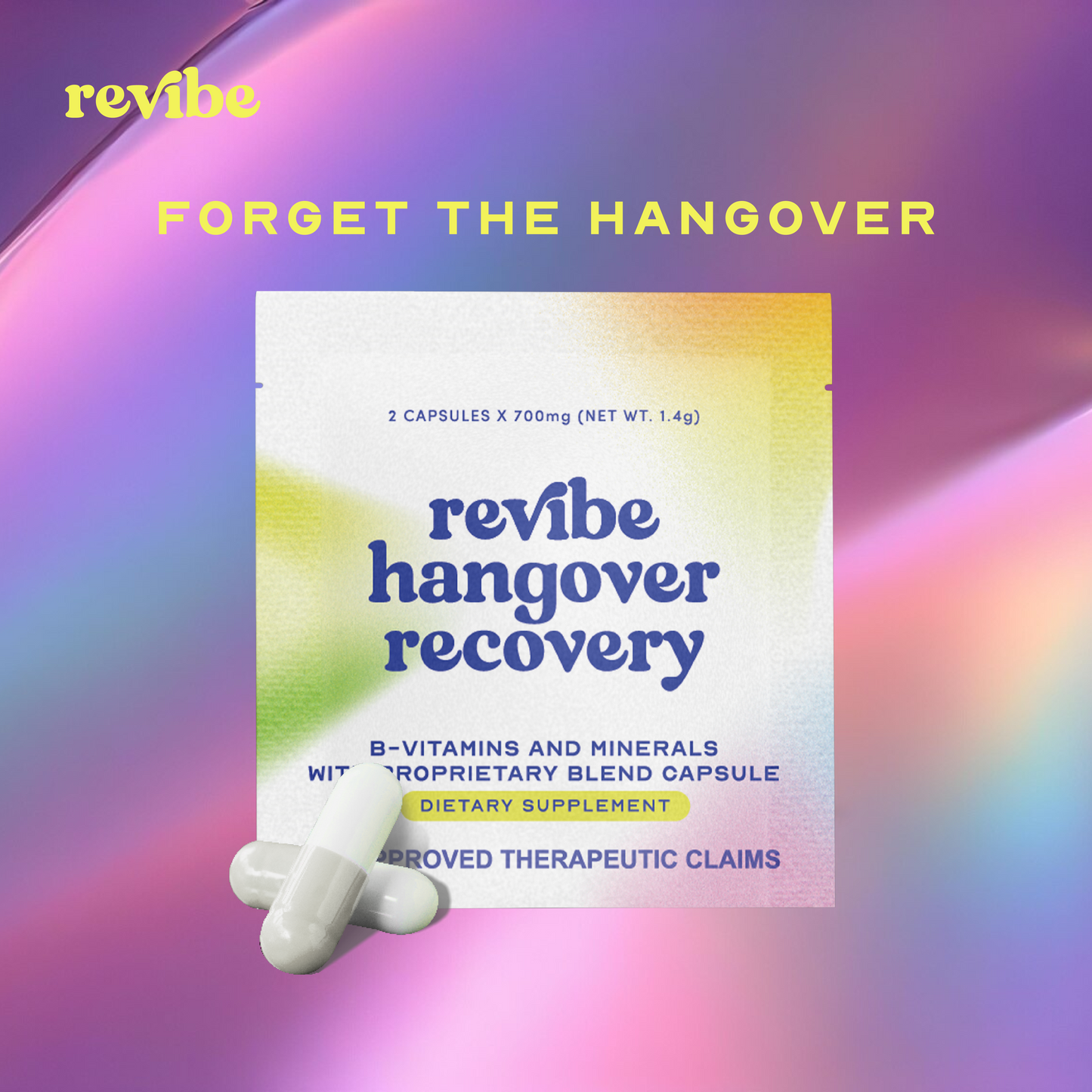 Revibe Anti Hangover & Recovery Pills (Party & Liver Shield, Natural Alcohol Defense)